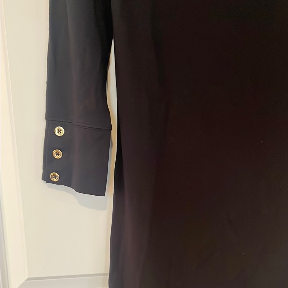 Lilly Pulitzer Black Sheath Dress with Embellished Bateau Neckline - Picture 3 of 6